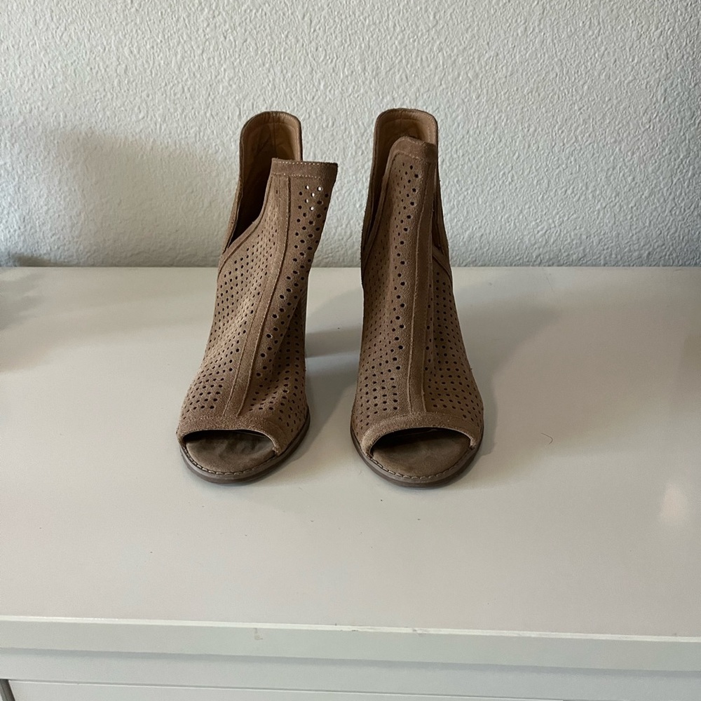 Lucky Brand Peep Toe Booties